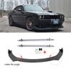 For Dodge Challenger SRT Front Bumper Lip Boby Kit Spoiler Splitter +Strut Rods