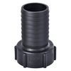 sourcing map ABS Hose Barb Fitting Coupler, 50mm Barb x G2 Female Thread Pipe Adapter, Black