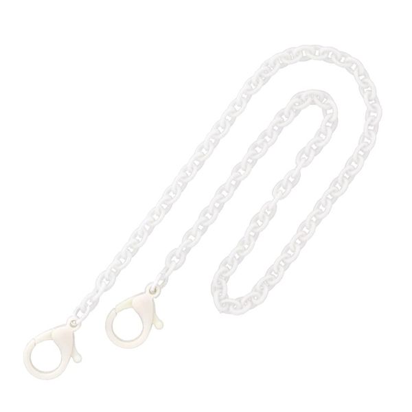 Daio Seisakusho Plastic Chain for Mask Holder, 1 Piece (White)