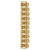 10pcs Electrical Distribution Wire Screw Terminal Brass Ground Neutral Bar 10-Hole