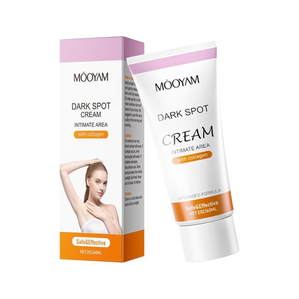 Dark Spot Correcting Cream, Dark Spot Remover for Face and Body, Underarm, Neck, Armpit, Knees, Elbows, Private Areas, Intimate Area, Inner Thigh and Knees,Bikini Line,Instant Result 60g