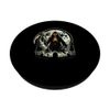 Glühender Sensenmann auf Friedhof – Halloween Design PopSockets Klebender PopGrip