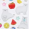Summer Pattern Drop Sticker [White Bear] Drop Sticker Glitter Decoration Cute ST-539