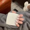 Fuyunohi Nail Tips, White, False Nails, Korean White, Short Seal, Double Sided Tape, False Nails, Nail Tip, Shot, Stylish, Adhesive Gummy, Nail Tip, For Small Nails, Nail Supplies, Set of 24, Simple, Wedding, Date, Banquet, Stylish, Women's, Fashion