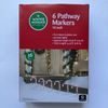 6pc Candy Cane Canes Pathway Markers Light Set w/Stake In/Outdoor Christmas