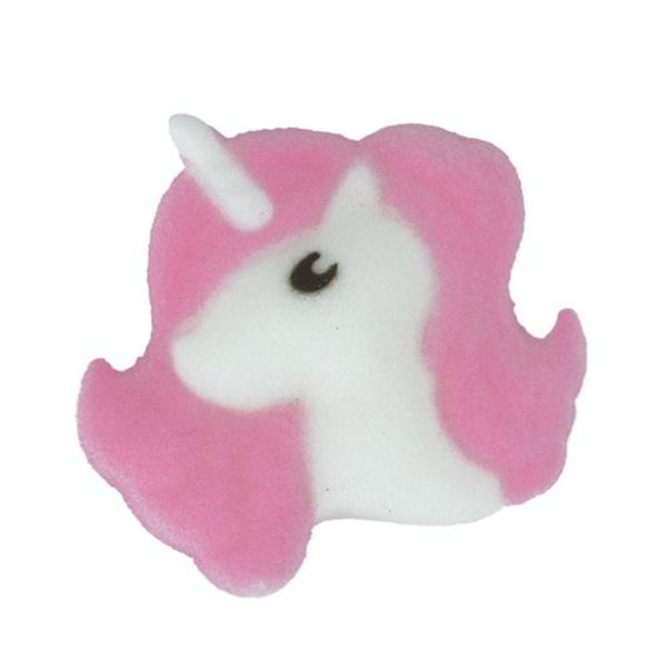 Item#38040 - Lovely Little Unicorn Molded Sugar Cake/Cupcake Decorations - 12 ct