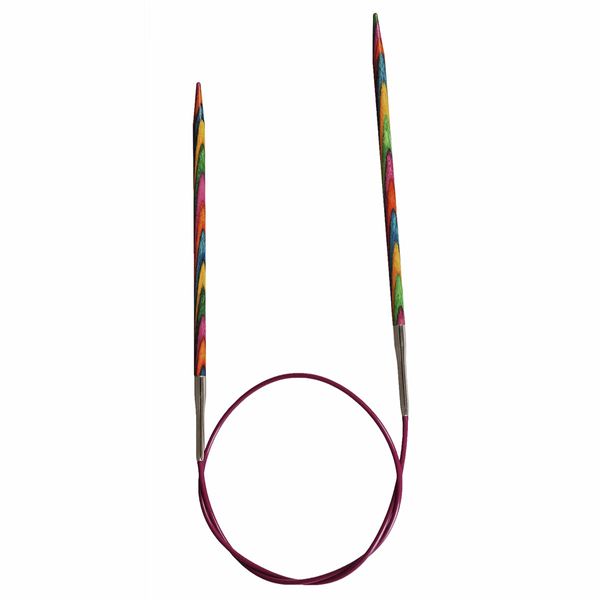 KnitPro 60 cm x 10 mm Symfonie Fixed Circular Needles, Multi-Color