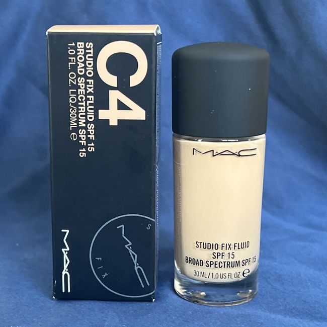 C4 ~ MAC Studio Fix Fluid Foundation SPF15 1oz/30ml 24hr Wear ( Peachy Golden)