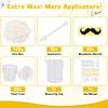 Auperwel 120g Wax Nose Wax Kit - Includes 30 Applicators for Quick & Painless Nose Hair Waxing, Perfect for Men and Women, Long Lasting Nose Hair Remover Wax Kit with 20-30 Uses- White