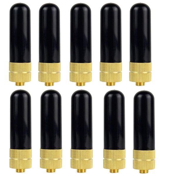 Retevis 2 Way Radio Antenna, High Gain Long Range SMA-F Antenna Compatible with BaoFeng UV-5R BF-888S UV-82 UV5RA Retevis RT-5R RT5 RT6 RT29 Arcshell AR-5 Walkie Talkies UHF/VHF Antenna (10 Pack)