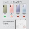 GREEN FUSION Compatible with Galaxy S21 FE Back Cover Replacement (White)