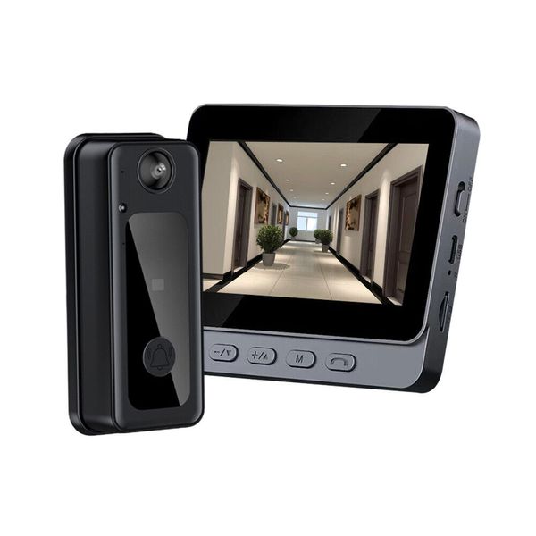 4.3" IPS Screen 2.4G Wireless Visual Intercom Doorbell Intelligent Doorbell C1E6