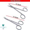 Dental Iris Scissors Straight and Curved 4.5" Veterinary Instruments