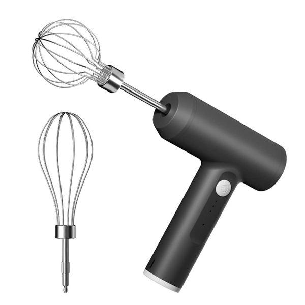 Aseech Hand Mixer, Electric Whisk, Small Size Whisk, Cordless Ultra Lightweight, 3 Speed Adjustable, USB Rechargeable for Kitchen