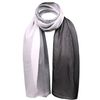Basic Sense Two Tone Chiffon Scarf, Two-tone Black