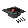sourcing map 2 Ways Spring Speaker Terminal Clip Push Release Connector Audio Cable Terminals Strip Block Black Red WP2-7 2Pcs
