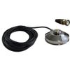 Tram 1237-BNC Chrome 3.5" Solid Coax Magnet Mount Kit 17FT Cable BNC Connector