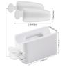 MWOOT Nail Dip Powder Tray Recycling System,2 in 1 Nail Art Dip Dipping Powder Recycling Container Tray Tool,Portable Nail Powder Storage Box for French Tip Smile Line Manicure