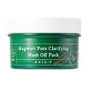 AXIS-Y Mugwort Pore Clarifying Wash Off Pack | Exfoliating | Pore Reduction | Acne, blackhead, oily skin care | Clay/Mud Mask | Korean Skincare | 100ml / 3.38 fl. oz.