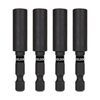KELSON 4pcs 60mm Impact Rated Magnetic Screwdriver Bit Holder 1/4" Universal