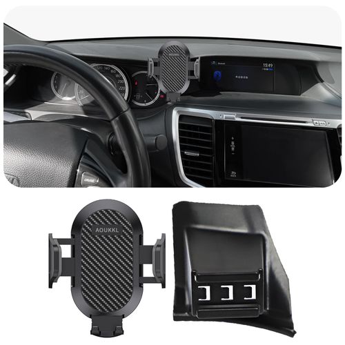 AOUKKL Car Phone Holder Fits for Honda Accord 2013-2017,9th 9.5th Gen Accessories,Thick Cases Friendly,Cell Phone Mount for 4.7-7 in Phones,360 Degree Rotation,Easy to Install