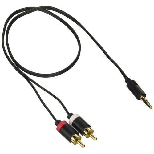 Elecom AV Cable Music Transmission 3.5 φ – RCA Plug x 2 Black DH – mwrn Series