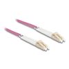 88086 - LWL Kabel LC Duplex zu LC Duplex Multimode OM4 winkelbar 0,5 m