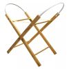 Kinder Valley White Dimple Palm Moses Basket and Opal Folding Stand