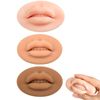 3 Color 3d Silicone Lips Realistic Premium Soft Permanent Makeup Tattoo Microblading Practice Skin Fake Lips for Piercing Practice