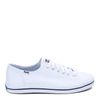 Keds Kickstart Lace Up, Sneaker Womens, White Canvas, 8.5 Medium
