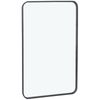 24" x 36" Wall-Mounted Wall Rectangular Wall Mirror Metal Frame Bathroom