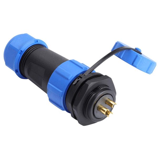 Luftfahrtstecker IP68 SP21 2/3/4/5/7/9/12 Pin 500V 30A Wasserdichtes Aviation Plug Socket Cable Inline Connector(3pin)