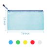 B6 Plastic Zip Wallets,10 Pcs Zip Document Wallet File Zipper Bags for Receipts,Office,School (Multiple Colour)