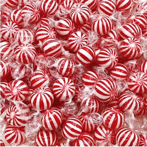 Old-Fashioned Jumbo Mint Balls Hard Candy, Classic Peppermint Flavor, 2 Pounds