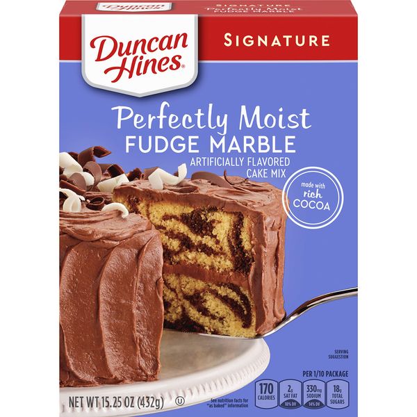 Duncan Hines Signature Cake Mix, Fudge Marble, 15.25 oz