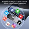 2 Pack Wireless Mini Lavalier Lapel Microphone for iPhone,Android Phone(2 in ...