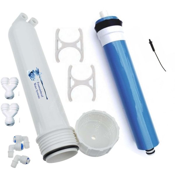 Reverse Osmosis RODI 100 GPD Membrane. Housing. AddOn System. Boost Output