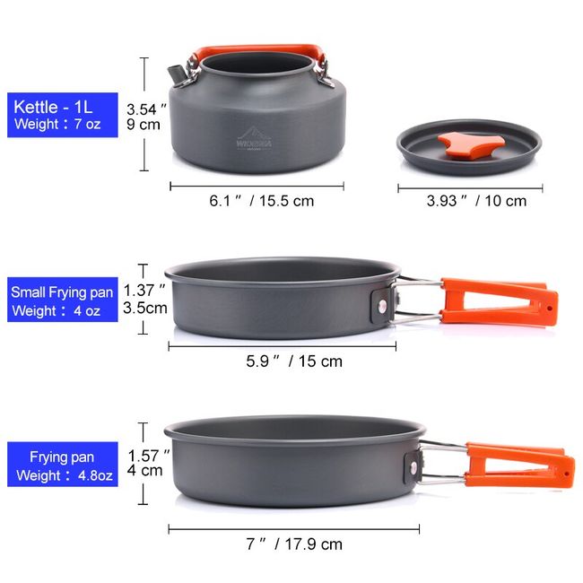 10cm Cooking Pot Cookware Sets Kitchenware Multipurpose Soup Pot Small Pot  Sauce Pan for Camping Outdoor Kitchen cooking