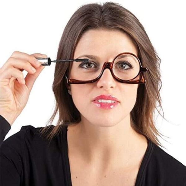 Young21 Rotating Makeup Glasses Magnifying Glasses Cosmetic Folding Eyeglasses Tools Kit - 1.5