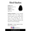 VIE Double Point Pencil, 2-3cm, Black Obsidian