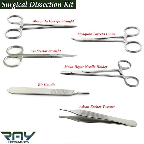 Dental Surgical Suturing Needle Holder Hemostatic Artery Clamps Forceps Scissor