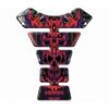 Demon Red 3D Gel Domed Motorcycle Tank Pad
