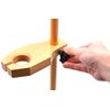 Adjustable Funnel Stand, Polished Wood, 1.5" Hole Diameter, 17" Tall -Eisco Labs