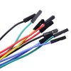 Cleqee Stackable Banana Plug Breadboard Female Jumper Wire Soft Flexible Silicone Test Lead for Electrical Test