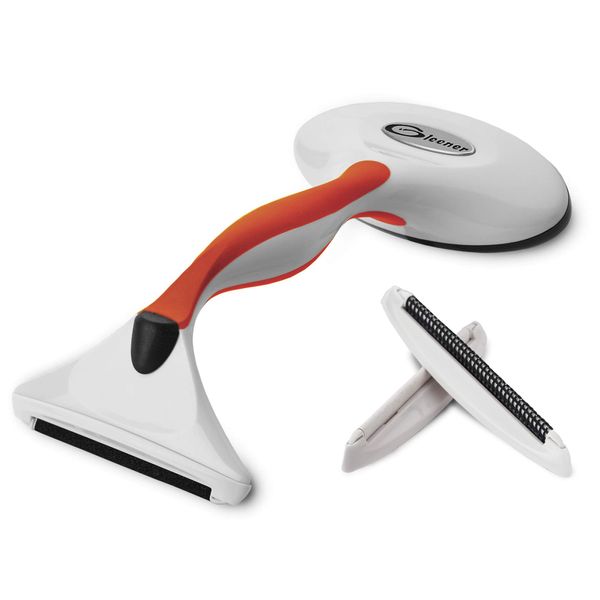 GLEENER Fabric Shaver Stoffrasierer und Fusselbürste, Verstellbarer Rasierer für Kleidung & Möbel (Orange)