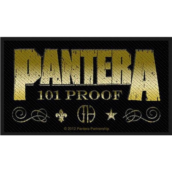 Pantera Whiskey Label Unisex Patch Standard, 100% polyester,