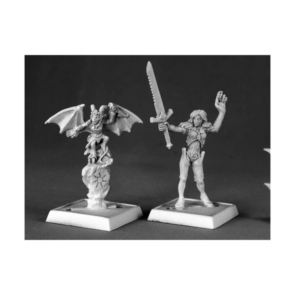 Nualia and Erylium Pathfinder Series Miniatures