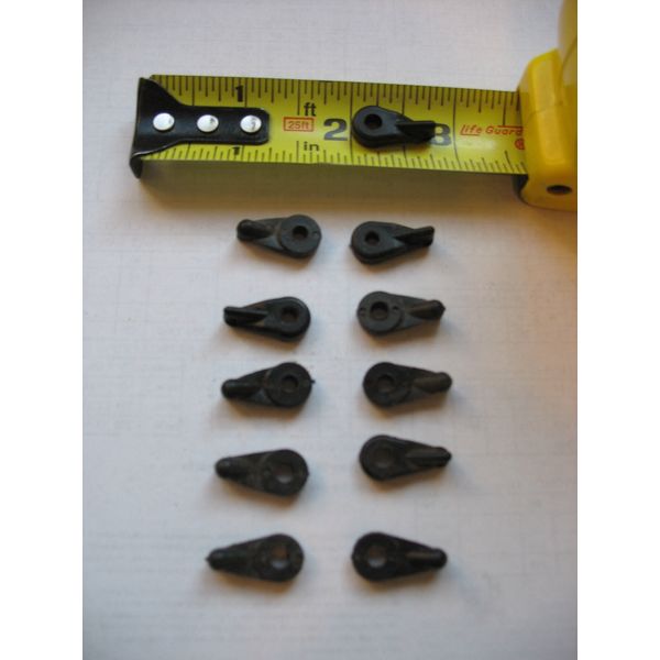 10 Window Screen Storm Clip Plastic Sash Black Holder Mobile Home Bomar hatches.