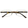 GL2212 Helsinki Tortoiseshell Rimless Rectangular Shaped Reading Glasses +1.0, 1.5, 2.0. +2.5, 3.0 (+2.5)