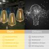 E12 LED Bulbs 2700K Warm White Globe String Light Waterproof 50ft - 25 Lights